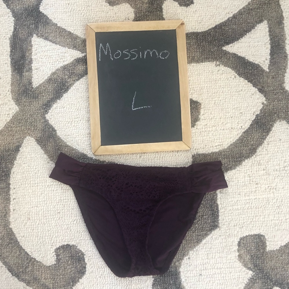 Purple lace bikini bottoms